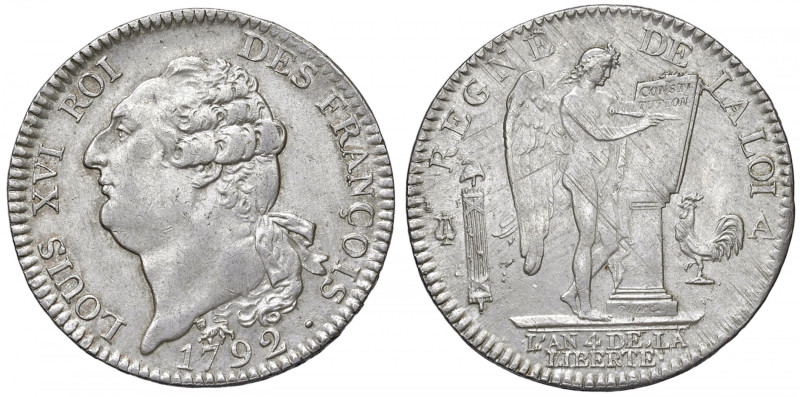 FRANCIA Prima repubblica (1792-1804) Ecu 1792 A - KM 615.1 AG (g 29,43) 
SPL