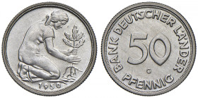 GERMANIA 50 Pfennig 1950 G - KM 104 NI (g 3,49) RRR
FDC