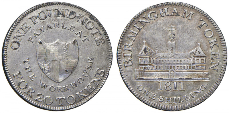 GRAN BRETAGNA Warwickshire Token Scellino 1811 Birmingham - AG (g 3,77)
SPL