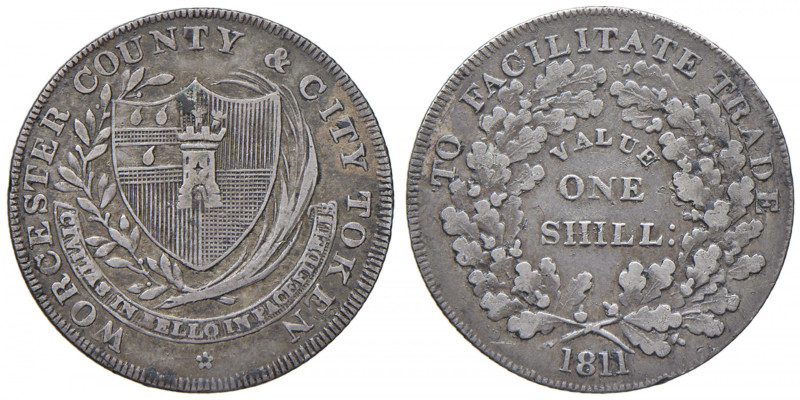 GRAN BRETAGNA Worchester Token Scellino 1811 House of industry - AG (g 4,01)
BB