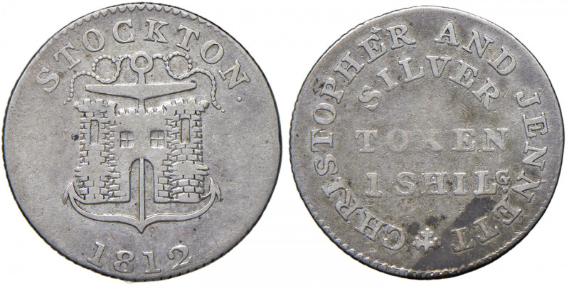 GRAN BRETAGNA Stockton Token Scellino 1812 Christopher & Jennett - AG (g 4,17)
...