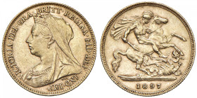 GRAN BRETAGNA Vittoria (1837-1901) Mezza sterlina 1897 - Spink 3878 AU (g 4,00) 
BB
