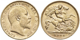 GRAN BRETAGNA Edoardo VII (1901-1910) Mezza sterlina 1906 - Spink 3974b AU (g 4,00) 
BB