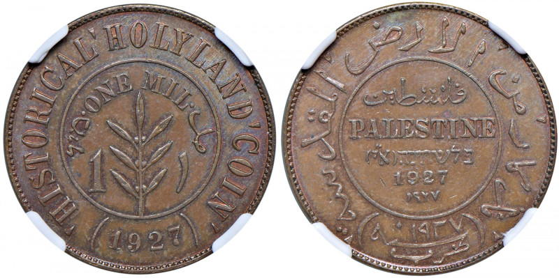 PALESTINA Souvenir mil 1927 - Bruce XTn1 AE RR In slab NGC n° 5883936-009.
MS 6...