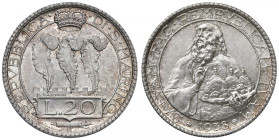 SAN MARINO Vecchia monetazione (1864-1938) 20 Lire 1938 - Gig. 8 AG (g 20,09) RR
FDC