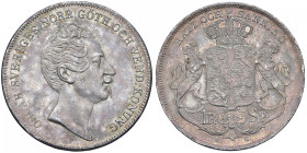 SVEZIA Oscar I (1844-1859) Riksdaler 1850 AG - KM 667 AG (g 34,00) R Minimi colpetti al bordo.
SPL