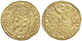 FIRENZE Cosimo I de Medici (1537-1574) Scudo d'oro del sole IX serie - MIR 117 AU (g 3,35) R
SPL