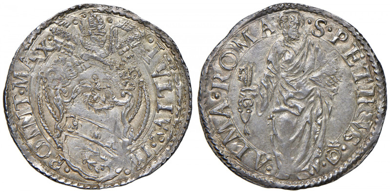 Giulio III (1550-1555) Giulio senza data - Munt. 22 AG (g 3,24) 
FDC