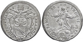 Alessandro VIII (1689-1691) Testone senza data - Munt. 19 AG (g 9,08) R
M. di SPL