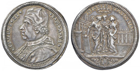 Clemente XI (1700-1721) Testone An. VI - Munt. 64 AG (g 9,10) R
qSPL