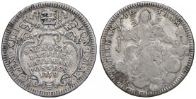 Clemente XIII (1758-1769) Quinto di scudo 1758 An. I - Munt. 15 AG (g 5,19) 
qBB