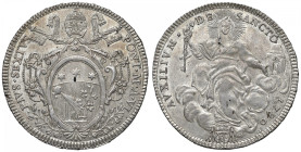 Pio VI (1775-1799) Scudo romano 1780 An. VI - Munt. 17l AG (g 26,48) RR
SPL+