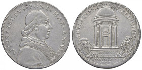 Pio VI (1775-1799) Bologna - Scudo romano 1782 An. VIII - Munt. 197 AG (g 26,40) 
BB+
