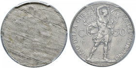 Pio XI (1929-1938) 50 Centesimi split planchet - AC In slab PCGS n° 11111.64/39280985.
MS 64