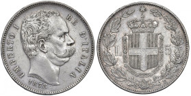Umberto I (1878-1900) 5 Lire 1878 - Gig. 23 AG RR
BB+