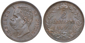 Umberto I (1878-1900) 2 Centesimi 1896 - Gig. 54 CU RR
qFDC
