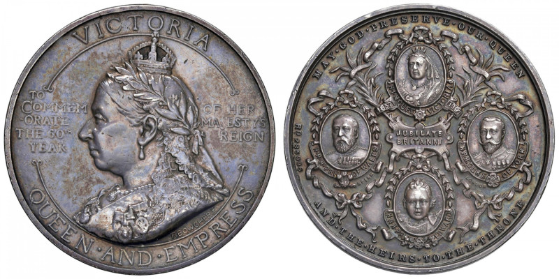 GRAN BRETAGNA Vittoria (1837-1901) Medaglia 1897 60° anniversario di regno - Eim...