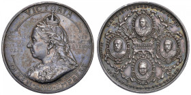 GRAN BRETAGNA Vittoria (1837-1901) Medaglia 1897 60° anniversario di regno - Eimer 1820, Opus: Bowcher AG (g 25,04 - Ø 38,25 mm)
qFDC