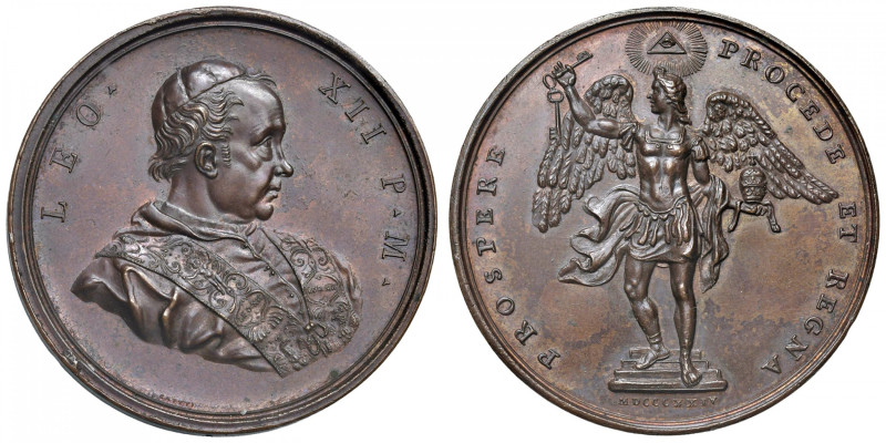 Leone XII (1823-1829) Medaglia 1824 Visita all'ospizio di San Michele - Opus: Lu...