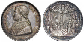 Pio IX (1846-1878) Medaglia annuale 1854 An. XI - Mont. 43 Opus: Giuseppe Bianchi AG (g 35,67 - Ø 43,44 mm) R Colpetti. Bella patina.
qFDC