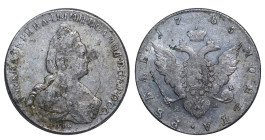 Russian Empire, Catherine II the Great (1762 - 1796). 1 Rouble 1785, Silver, 20.73 gr, C# 67c, Bitkin 240 (R)
