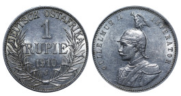 Germany East Africa, Wilhelm II (1888 - 1918). 1 Rupie 1910, Silver, 11.66 gr, KM#10