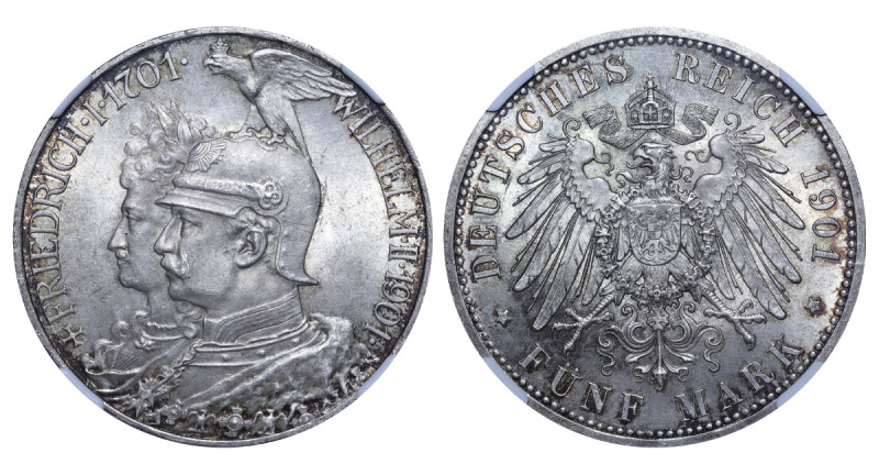 Germany, Prussia, Wilhelm II (1888 - 1918). 5 Mark 1901, Silver, 27.78 gr, KM#52...