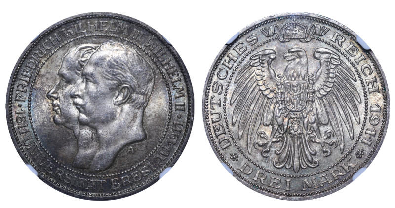 Germany, Prussia, Wilhelm II (1888 - 1918).3 Mark 1911, Silver, 16.67 gr, KM#527...