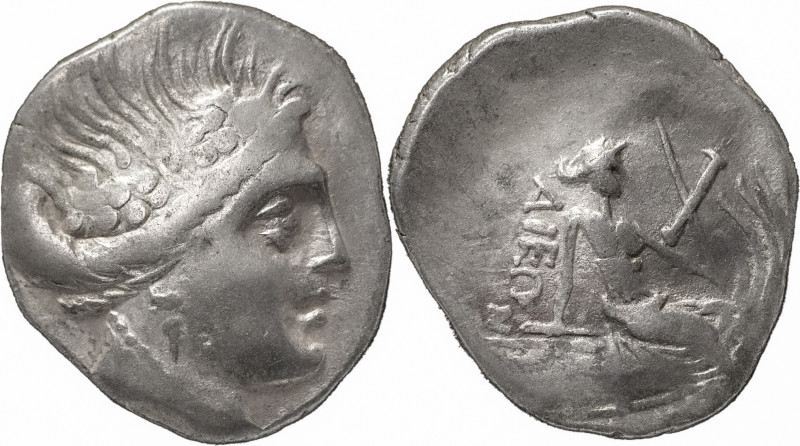 Greek Coins
Histiaia. Tetrobol circa III-II century BC, AR 1,56 g. Wreathed head...