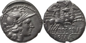 The Roman Republic
P. Paetus. Denarius 138, AR 4.11 g. Helmeted head of Roma r. behind, X. Rev. The Dioscuri galloping r.; below, P·PAETV[S] and in ex...