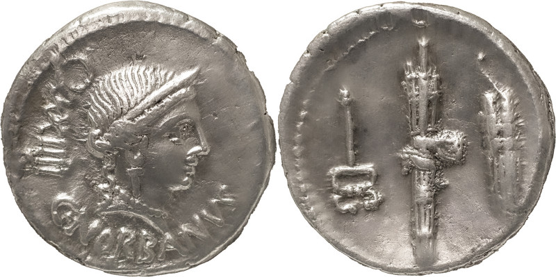 The Roman Republic
C. Norbanus. Denarius 83, AR 3.59 g. C·NORBANVS Diademed head...