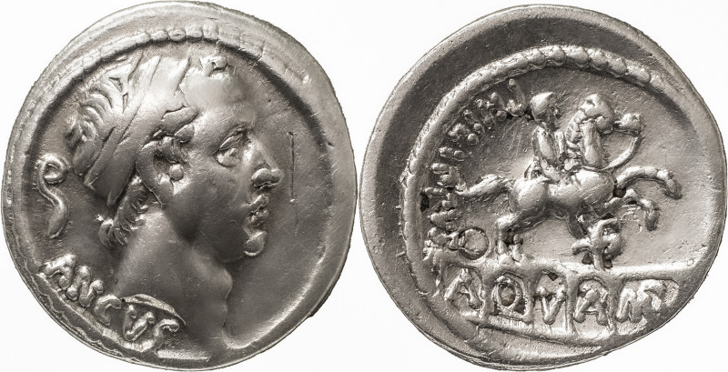 The Roman Republic
L. Marcius Philippus. Denarius 56, AR 3.93 g. Diademed head o...