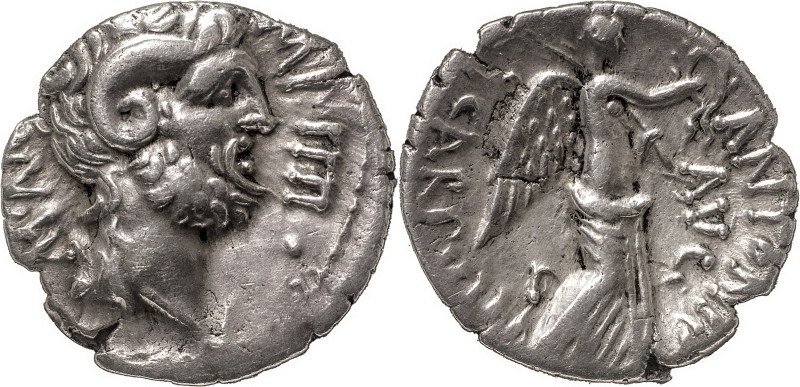 The Roman Republic
M. Antonius with M. Pinarius Scarpus, Cyrenaica 31 BC. AR Den...