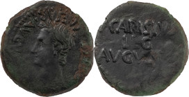 The Roman Empire
Augustus 27 BC – 14 AD. P.Carisius. As 25-23 BC, Æ, 7,21 g. CAESAR AVGVST TRB - POTEST Bare head left. Rev. P CARISIVS / LEG / AVGVST...