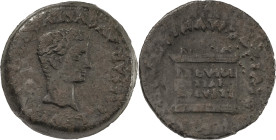 The Roman Empire
Tiberius. A.D. 14-37. AE AS 14.31 g. Hispania, Italica. TI CAESAR AVGVSTVS PO(NT) MAX IMP, bare head of Tiberius right / MVNIC ITALIC...