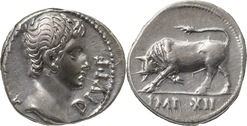 The Roman Empire
Augustus, 27 BC – 14 AD. Denarius, Lugdunum 15-13 BC, AR 3.96 g...