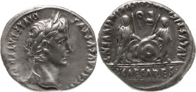 The Roman Empire
AUGUSTUS. Lugdunum. Circa 27 BC-14 AD. AR Denarius 3.72 g. CAESAR AVGVSTVS DIVI F PATER PATRIAE, Laureate head right / C L CAESARES A...
