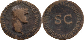 The Roman Empire
In the name of Germanicus, father of Gaius. As circa 50-54, Æ 8.40 g. GERMANICVS CAESAR T AVG F DIVI AVG N Bare head r. TI CLAVDIVS C...