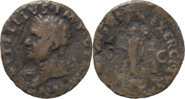 The Roman Empire
Vitellius. Spanish mint (Tarraco?), circa January-June AD 69. Æ 7.82 As. A VITELLIVS IMP GERMAN, laureate head left / CONSENSVS EXERC...