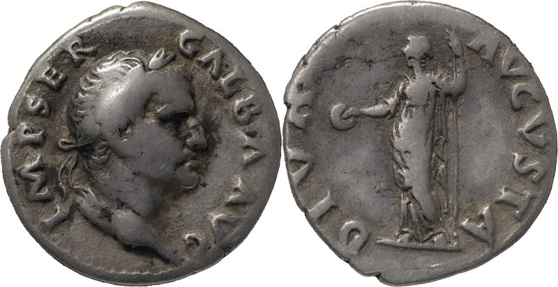 The Roman Empire
Galba, 68 – 69. July 68-January 69, AR denarius 3.24 g. IMP SER...