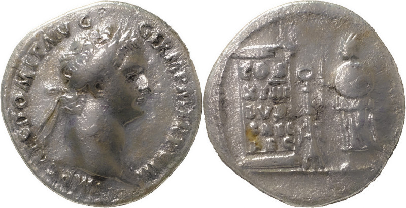 The Roman Empire
Domitian. AD 81-96. AR, Denarius 3.14 g. Rome. IMP CAES DOMIT A...