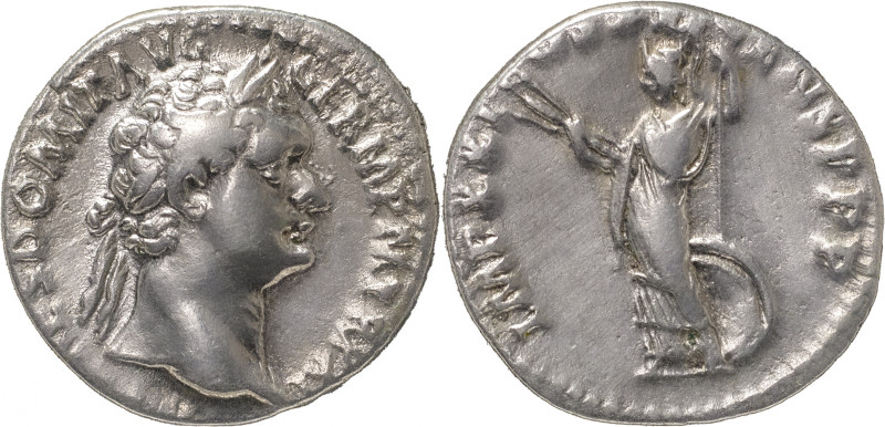 The Roman Empire
Domitian augustus, 81 - 96. AR Denarius 3.07 g. 92-93. IMP CAES...