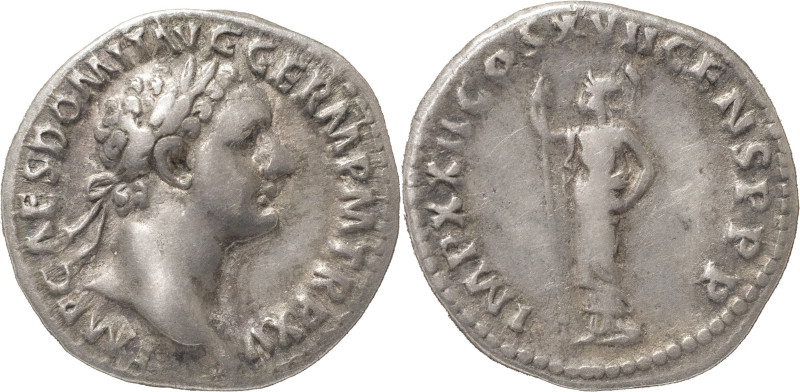 The Roman Empire
Domitian augustus, 81 - 96. AR Denarius 3.26 g. 92-93. IMP CAES...