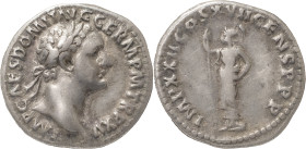 The Roman Empire
Domitian augustus, 81 - 96. AR Denarius 3.26 g. 92-93. IMP CAES DOMIT AVG GERM P M TR P XII Laureate head r. Rev. IMP XXII COS XVI CE...