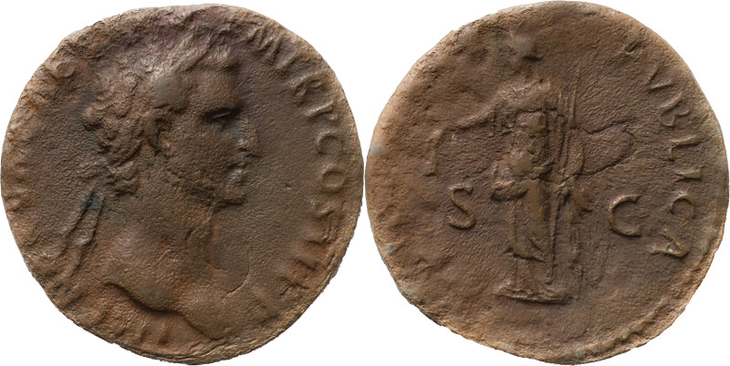 The Roman Empire
Nerva augustus, 96 – 98. AE As 6.93 g. 97. IMP NERVA CAES AVG –...