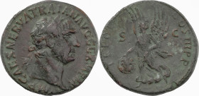 The Roman Empire
Trajan (98-117), AE As 11.08 g. 99-100, Rome mint. Laureate head right, IMP CAES NERVA TRAIAN AVG GERM P M. Victory walking left, hol...
