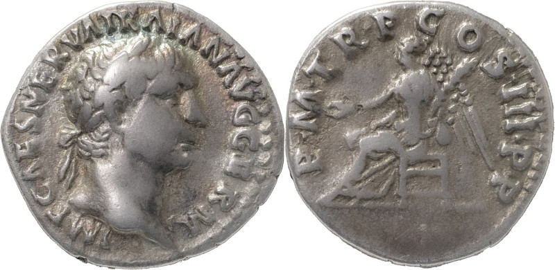 The Roman Empire
TRAJAN. Rome. Circa 98-117. AR Denarius 3.32 g. IMP CAES NERVA ...