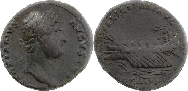 The Roman Empire
HADRIAN. Rome. Circa 117-138. AE As 11.40 g. HADRIANVS AVGVSTVS...