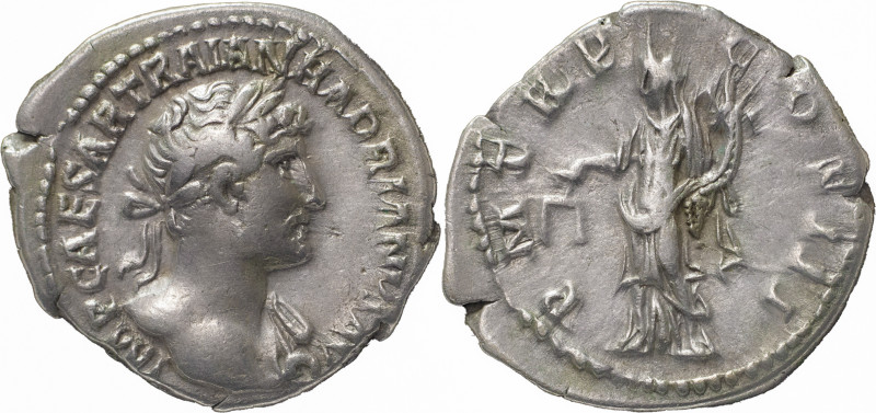 The Roman Empire
HADRIAN. Rome. Circa 117-138. AR Denarius 3.07 g. IMP CAESAR TR...