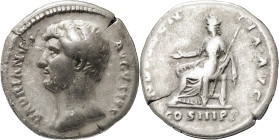The Roman Empire
HADRIAN. Rome. Circa 117-138. AR Denarius 3.24 g. HADRIANVS AVGVSTVS, laureate, draped and cuirassed bust left / IVSTITIA AVG around,...